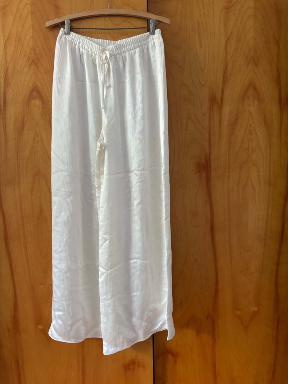 Shona Joy Huxley Vanilla Drawstring Wide-Leg Pants